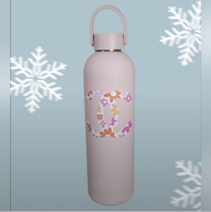 Floral Logo Water Bottle (Pink 🩷 )